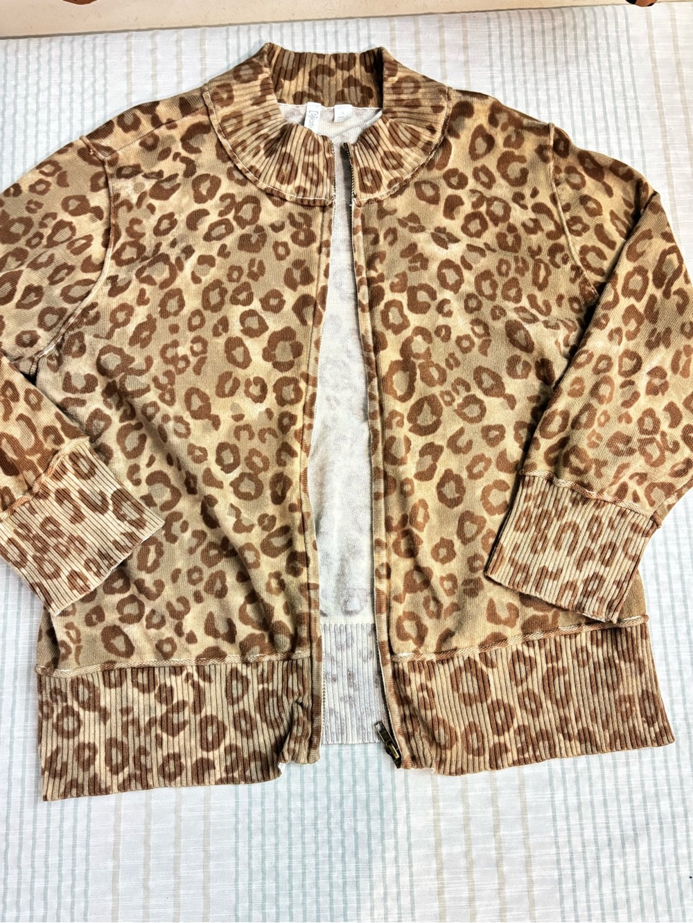 Relativity Leopard-Print Bomber Jacket - Tan, Brown